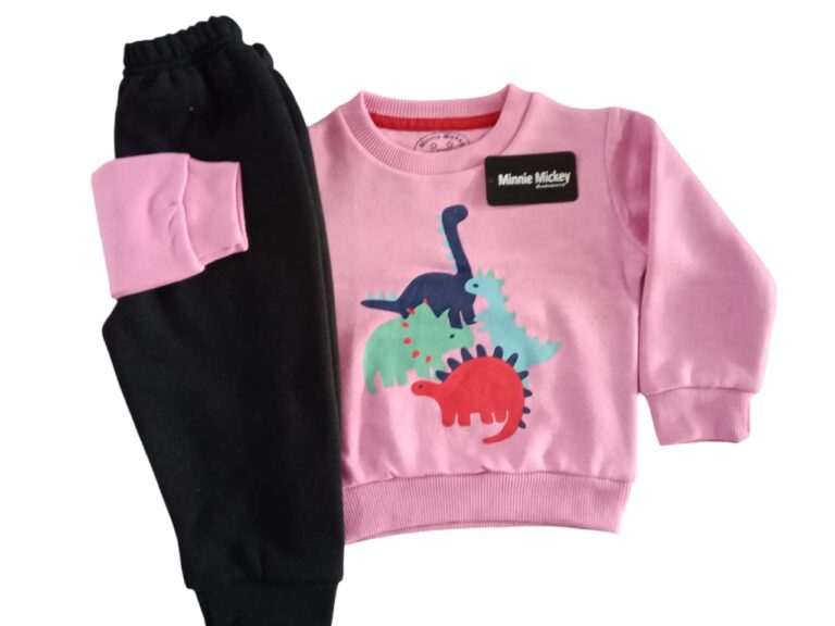 pink and black track suit